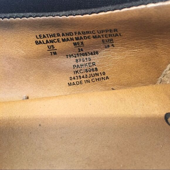 I Love Comfort  black leather/fabric shoes size 7 - Picture 7 of 8